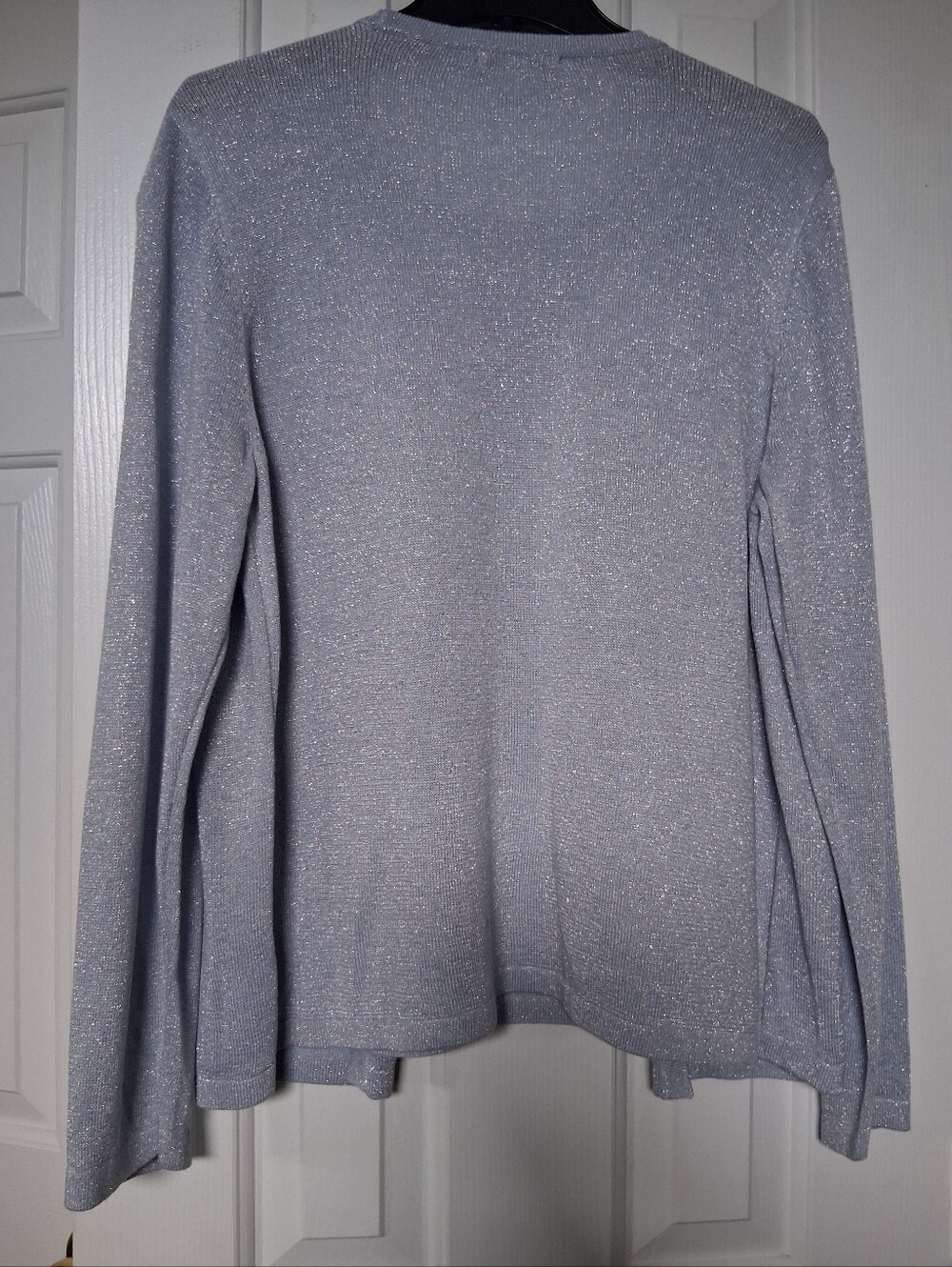 Notations Silver Shimmer Long Sleeve Top